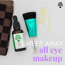 Load image into Gallery viewer, Makeup removal products with 'we love eyes' branding on a white background