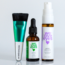 Load image into Gallery viewer, Four 'we love eyes' skincare products on a white background