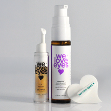Load image into Gallery viewer, Two 'we love eyes' eye care products on a white background
