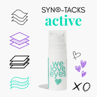 SYN®‑TACKS We Love Eyes  fine line softener  Dermal‑Epidermal Junction peptide  SHRUBTOX® Active Hyaluronic Eye Glass  eyelid skin firmness