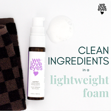 Load image into Gallery viewer, Bottle of 'we love eyes' product on a checkered towel with a white background
